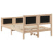 Cadru de pat cu headboard Gri închis 120 x 190 cm țesătură - WALTI WALTI