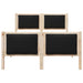Cadru de pat cu headboard Negru 120 x 190 cm țesătură - WALTI WALTI