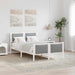 Cadru de pat cu headboard Gri deschis 120 x 190 cm țesătură - WALTI WALTI