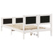 Cadru de pat cu headboard Gri deschis 120 x 190 cm țesătură - WALTI WALTI