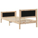 Cadru de pat cu headboard Gri deschis 100 x 200 cm țesătură - WALTI WALTI