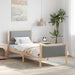 Cadru de pat cu headboard Gri deschis 80 x 200 cm țesătură - WALTI WALTI
