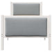 Cadru de pat cu headboard Gri deschis 80 x 200 cm țesătură - WALTI WALTI