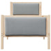 Cadru de pat cu headboard Gri deschis 75 x 190 cm țesătură - WALTI WALTI