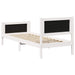 Cadru de pat cu headboard Gri deschis 75 x 190 cm țesătură - WALTI WALTI
