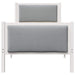 Cadru de pat cu headboard Gri deschis 75 x 190 cm țesătură - WALTI WALTI