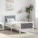 Cadru de pat Gri deschis 80 x 200 cm Lemn de pin masiv - WALTI WALTI