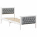 Cadru de pat Gri deschis 80 x 200 cm Lemn de pin masiv - WALTI WALTI