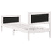 Cadru de pat Gri deschis 80 x 200 cm Lemn de pin masiv - WALTI WALTI