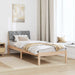 Cadru de pat Maro și gri deschis 80 x 200 cm Lemn masiv de pin - WALTI WALTI