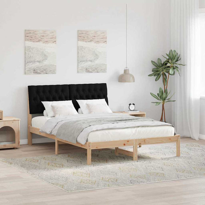 Cadru de pat cu tăblie tapițată cu headboard Maro 135 x 190 cm - WALTI WALTI