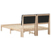 Cadru de pat cu tăblie tapițată cu headboard Maro 135 x 190 cm - WALTI WALTI