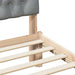Cadru de pat cu tăblie tapițată cu headboard Maro 100 x 200 cm - WALTI WALTI