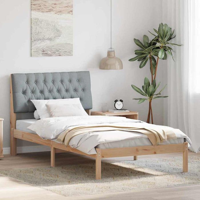 Cadru de pat cu tăblie tapițată cu headboard Maro 100 x 200 cm - WALTI WALTI