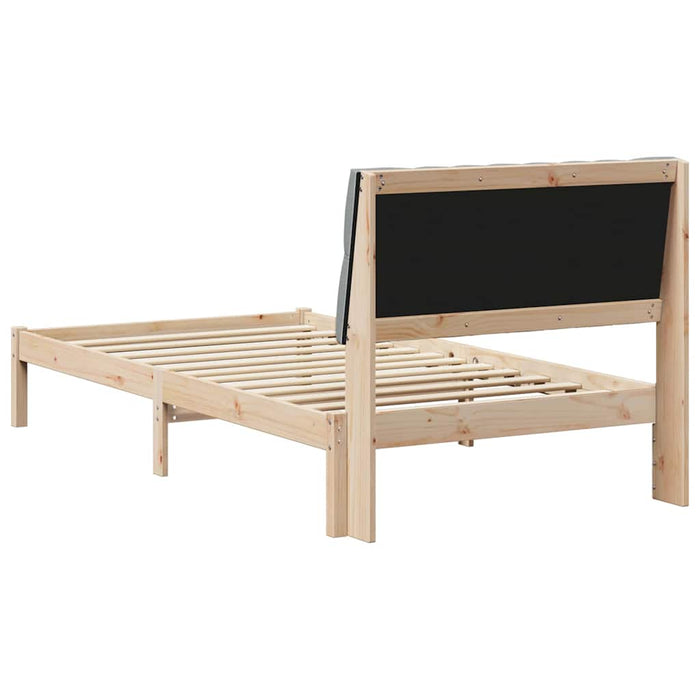 Cadru de pat cu tăblie tapițată cu headboard Maro 100 x 200 cm - WALTI WALTI