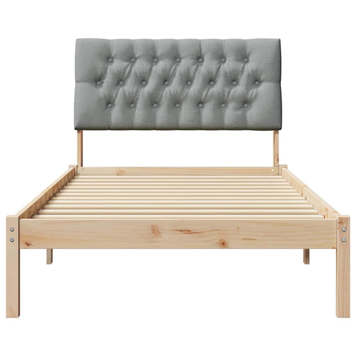 Cadru de pat cu tăblie tapițată cu headboard Maro 100 x 200 cm - WALTI WALTI