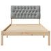 Cadru de pat cu tăblie tapițată cu headboard Maro 100 x 200 cm - WALTI WALTI