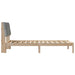 Cadru de pat cu tăblie tapițată cu headboard Maro 100 x 200 cm - WALTI WALTI
