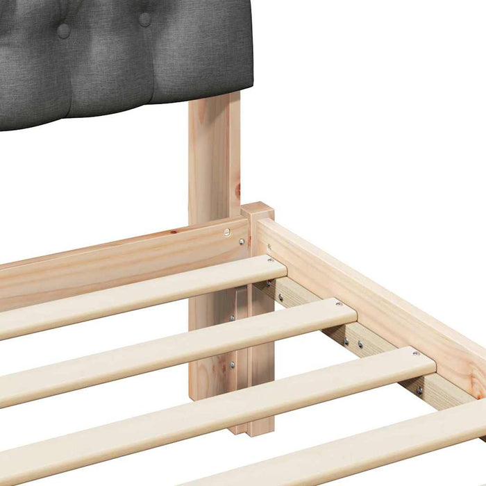 Cadru de pat cu tăblie tapițată cu headboard Maro 100 x 200 cm - WALTI WALTI