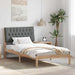 Cadru de pat cu tăblie tapițată cu headboard Maro 100 x 200 cm - WALTI WALTI