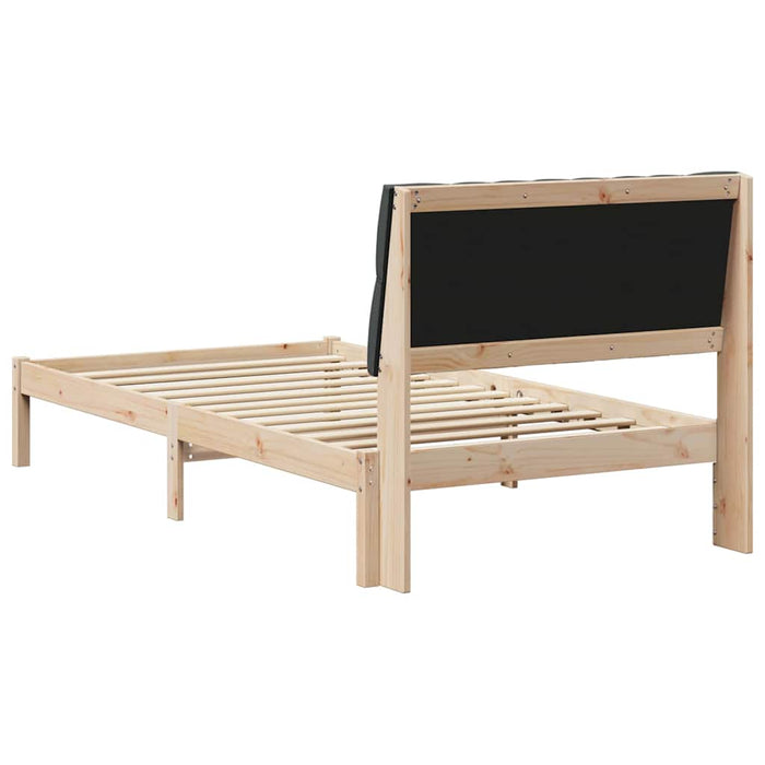 Cadru de pat cu tăblie tapițată cu headboard Maro 100 x 200 cm - WALTI WALTI