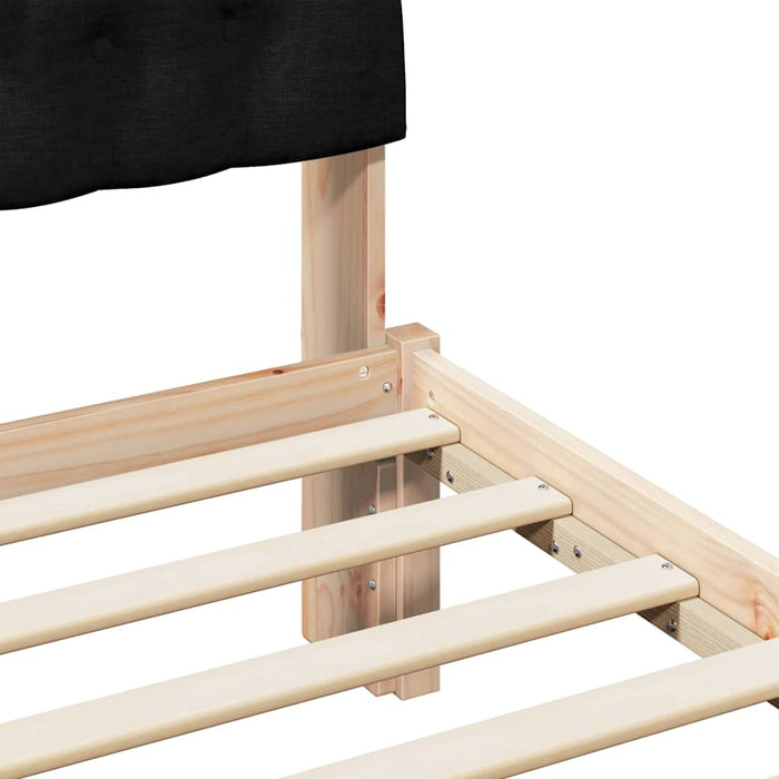 Cadru de pat cu tăblie tapițată cu headboard Maro 100 x 200 cm - WALTI WALTI