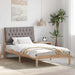 Cadru de pat cu tăblie tapițată cu headboard Maro 100 x 200 cm - WALTI WALTI