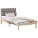 Cadru de pat cu tăblie tapițată cu headboard Maro 100 x 200 cm - WALTI WALTI
