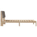 Cadru de pat cu tăblie tapițată cu headboard Maro 100 x 200 cm - WALTI WALTI