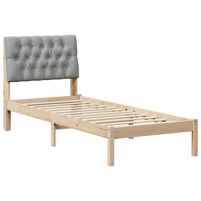 Cadru de pat cu tăblie tapițată cu headboard Maro 75 x 190 cm - WALTI WALTI