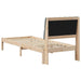 Cadru de pat cu tăblie tapițată cu headboard Maro 75 x 190 cm - WALTI WALTI