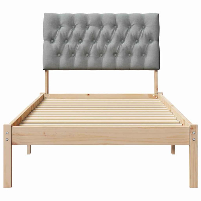 Cadru de pat cu tăblie tapițată cu headboard Maro 75 x 190 cm - WALTI WALTI