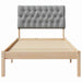 Cadru de pat cu tăblie tapițată cu headboard Maro 75 x 190 cm - WALTI WALTI