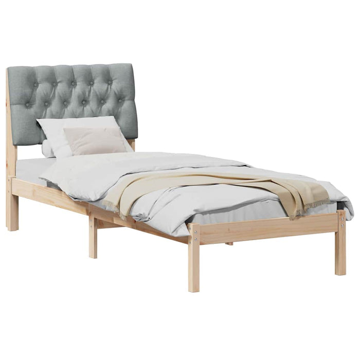 Cadru de pat cu tăblie tapițată cu headboard Maro 75 x 190 cm - WALTI WALTI