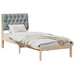 Cadru de pat cu tăblie tapițată cu headboard Maro 75 x 190 cm - WALTI WALTI