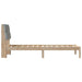 Cadru de pat cu tăblie tapițată cu headboard Maro 75 x 190 cm - WALTI WALTI