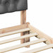 Cadru de pat cu tăblie tapițată cu headboard Maro 75 x 190 cm - WALTI WALTI