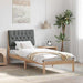 Cadru de pat cu tăblie tapițată cu headboard Maro 75 x 190 cm - WALTI WALTI