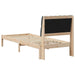 Cadru de pat cu tăblie tapițată cu headboard Maro 75 x 190 cm - WALTI WALTI