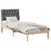 Cadru de pat cu tăblie tapițată cu headboard Maro 75 x 190 cm - WALTI WALTI