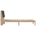 Cadru de pat cu tăblie tapițată cu headboard Maro 75 x 190 cm - WALTI WALTI