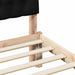 Cadru de pat cu tăblie tapițată cu headboard Maro 75 x 190 cm - WALTI WALTI