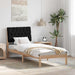 Cadru de pat cu tăblie tapițată cu headboard Maro 75 x 190 cm - WALTI WALTI