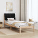 Cadru de pat cu tăblie tapițată cu headboard Maro 75 x 190 cm - WALTI WALTI