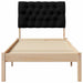 Cadru de pat cu tăblie tapițată cu headboard Maro 75 x 190 cm - WALTI WALTI