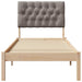 Cadru de pat cu tăblie tapițată cu headboard Maro 75 x 190 cm - WALTI WALTI