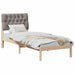 Cadru de pat cu tăblie tapițată cu headboard Maro 75 x 190 cm - WALTI WALTI