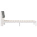 Cadru de pat cu tăblie tapițată cu headboard Alb 75 x 190 cm - WALTI WALTI