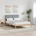 Cadru de pat cu headboard Maro 135 x 190 cm Lemn de pin masiv - WALTI WALTI