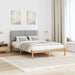 Cadru de pat cu headboard Maro 135 x 190 cm Lemn de pin masiv - WALTI WALTI